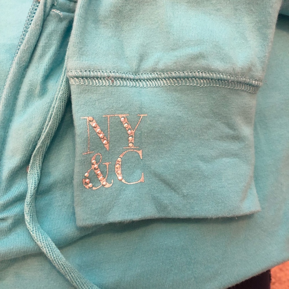 New York & Company Blue loungewear jacket - Picture 5 of 5